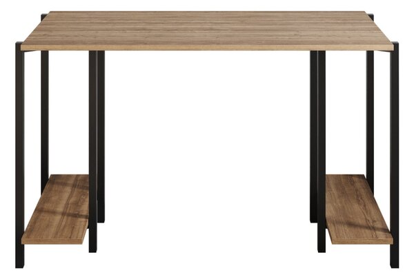 Reader íróasztal, fekete-dió, 125 cm