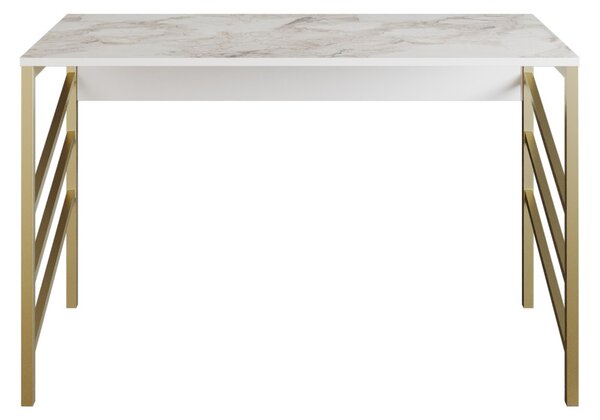 Tuna íróasztal, arany, 120 cm