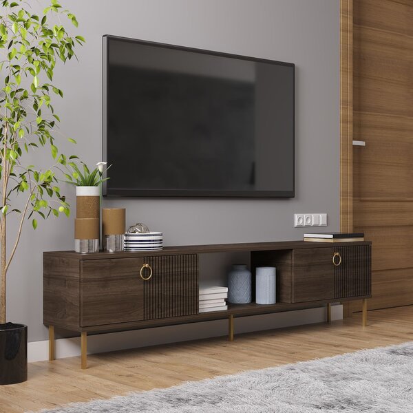 Paye TV-állvány, dió, 180 cm