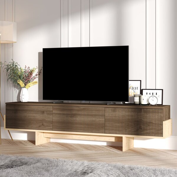 Hege TV-állvány, dió-zafír tölgy, 180 cm
