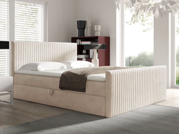 Wilsondo POLARIS boxspring ágy - krémszínű Méret: 200x200