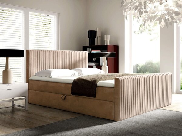 Wilsondo POLARIS boxspring ágy - bézs Méret: 160x200
