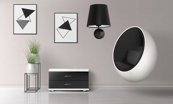 Fali lámpa APP1612-1W black