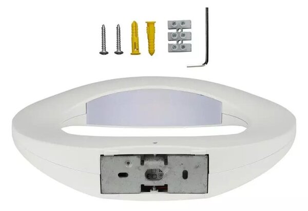 V-TAC 10W beltéri fehér fali LED lámpa meleg fehér - SKU 8307