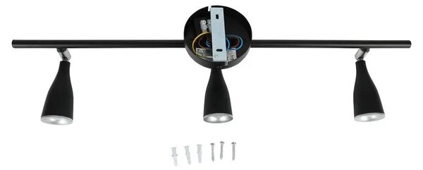 V-TAC 13.5W fekete mennyezeti LED lámpa meleg fehér - SKU 8271