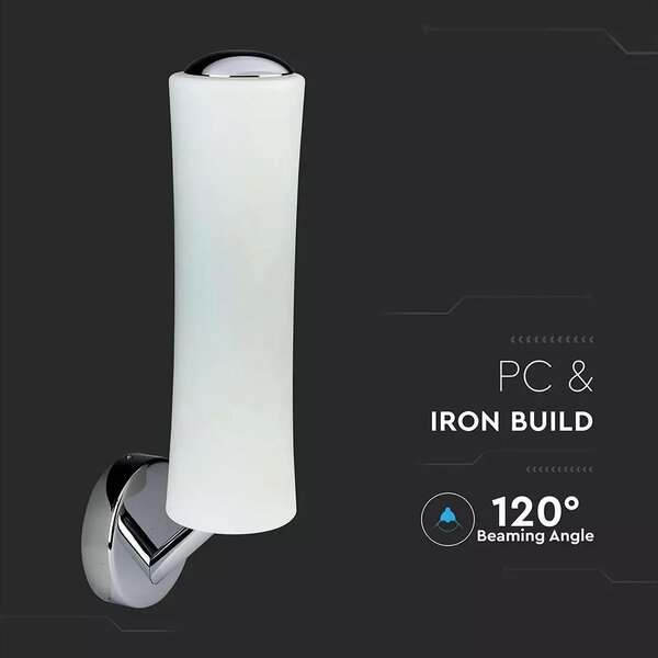 V-TAC 18W beltéri fali LED lámpa, dimmelhető, meleg fehér - SKU 3974