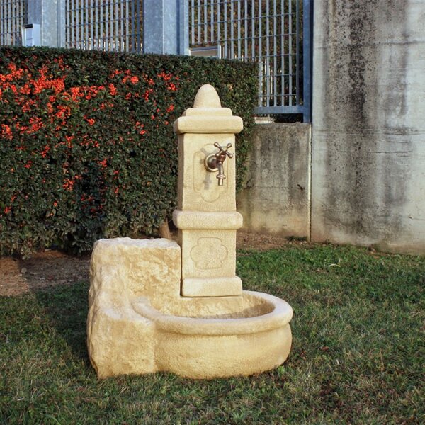 Crotone beton kerti kút, bézs