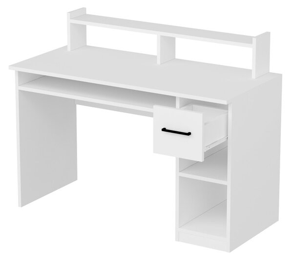 Eslem íróasztal, fehér, 99,3 cm
