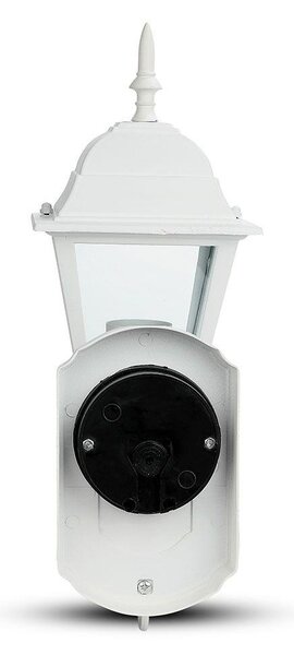 V-TAC régi stílusú 40 cm magas kültéri fali lámpa, matt fehér, E27 foglalattal - SKU 7520