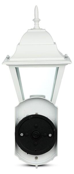V-TAC régi stílusú 44cm magas kültéri fali lámpa, matt fehér, E27 foglalattal - SKU 7522