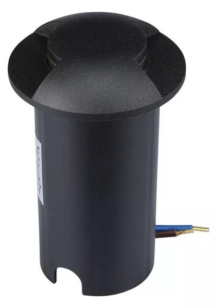 V-TAC 1W DC12V kültéri, 2 irányú talajlámpa, fekete, IP67, meleg fehér - SKU 211466