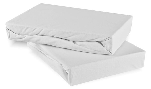 EMI fehér 100% pamutjersey gumis lepedő, Gyerek lepedő 60x120