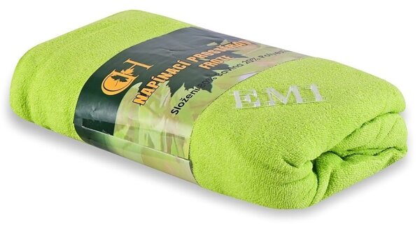 EMI Zöld frottír gumis lepedő, 90 (100)x200-as lap