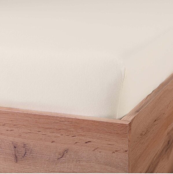 EMI krémszínű 100% pamutjersey gumis lepedő, Gyerek lepedő 60x120