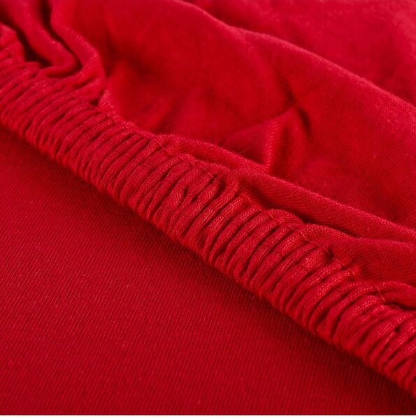 EMI piros 100% pamutjersey gumis lepedő, Gyerek lepedő 60x120