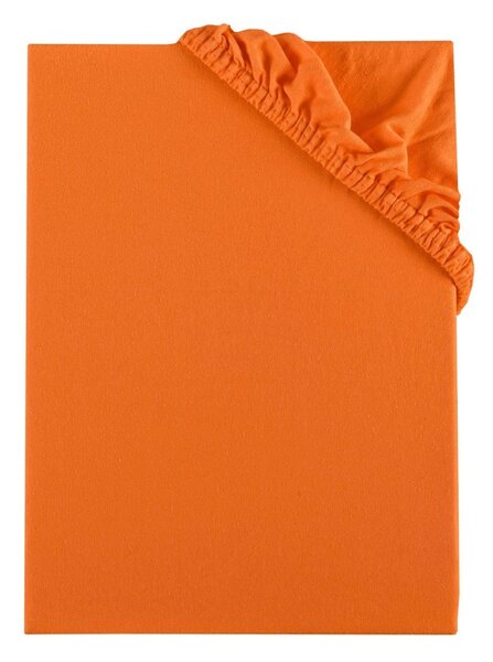 EMI narancssárga 100% pamutjersey gumis lepedő, Gyerek lepedő 80x160