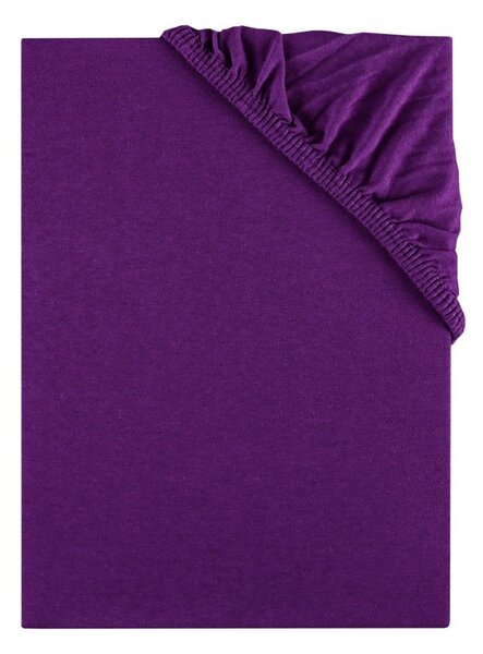 EMI lila 100% pamutjersey gumis lepedő, Gyerek lepedő 60x120