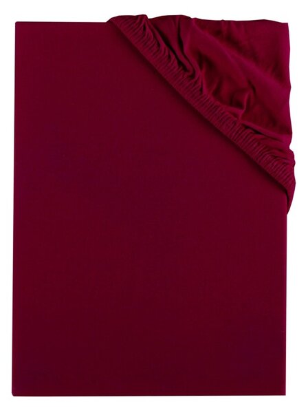 EMI bordó 100% pamutjersey gumis lepedő, Gyerek lepedő 60x120