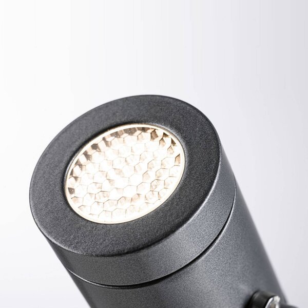 Paulmann Plug & Shine LED földi tüskés reflektor Radon, dimmelhető, Alu / szürke / cink, Alumínium