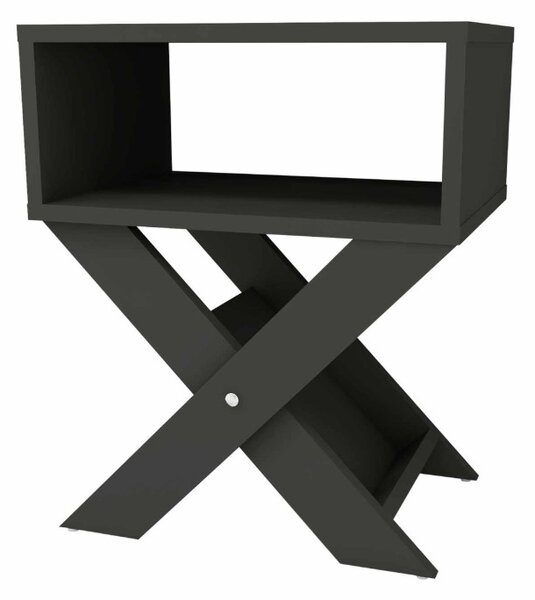 Dohányzóasztal, antracit, 43 cm