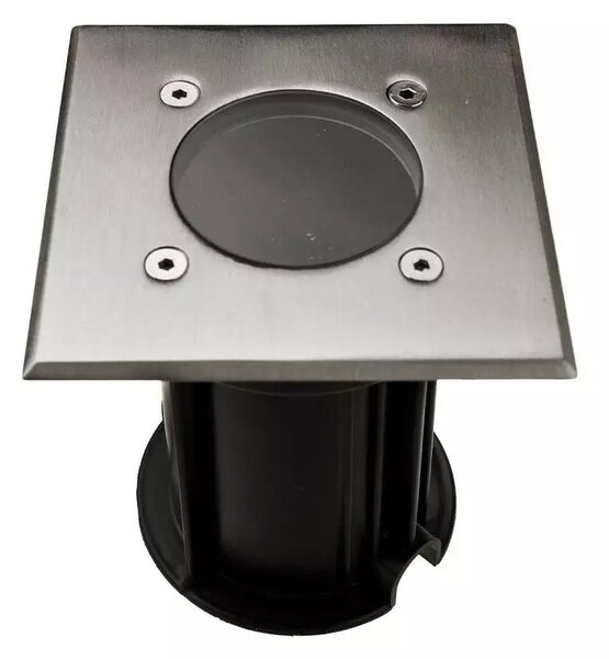 V-TAC szögletes talajlámpa, IP65, GU10 foglalattal - SKU 7516