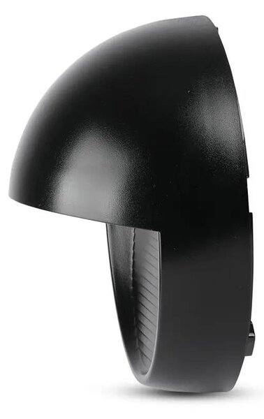 V-TAC 3W fekete LED lépcsővilágítás, kerek, IP65, meleg fehér - SKU 1404