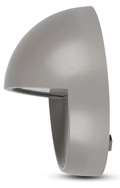 V-TAC 3W szürke LED lépcsővilágítás, kerek, IP65, meleg fehér - SKU 1406