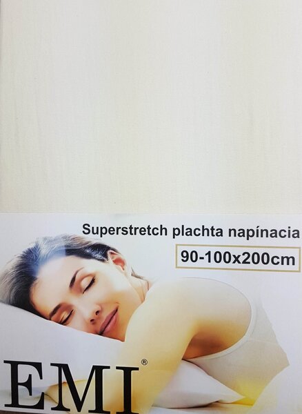 EMI natúr szupersztreccs lepedő, 90 (100)x200-as lap