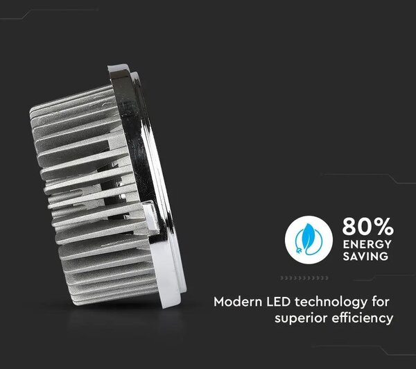 V-TAC süllyeszthető AR111 LED mélysugárzó lámpa 20W meleg fehér 40°/20° - SKU 2792