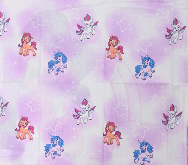 Gyermek pamut ágynemű MY LITTLE PONY STARS fehér Ágyneműhuzat mérete: 60 x 70 cm | 140 x 200 cm