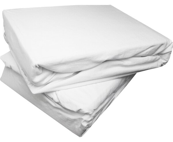 EMI fehér szupersztreccs lepedő, 90 (100)x200-as lap