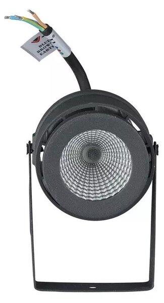 V-TAC 12W, szürke, földbe szúrható talajlámpa, IP65, meleg fehér - SKU 7550
