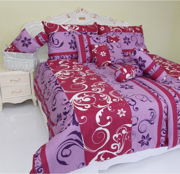 EMI Lilien lila szatén ágyneműhuzat, A standard egyszemélyes ágy szett tartalma: 1x 140x200 + 1x 70x90