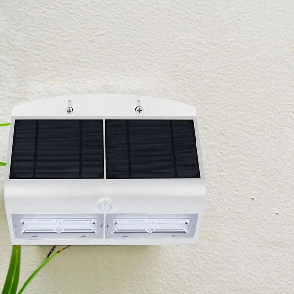 V-TAC napelemes, mozgásérzékelős LED reflektor, fehér, 7W természetes fehér - SKU 8278