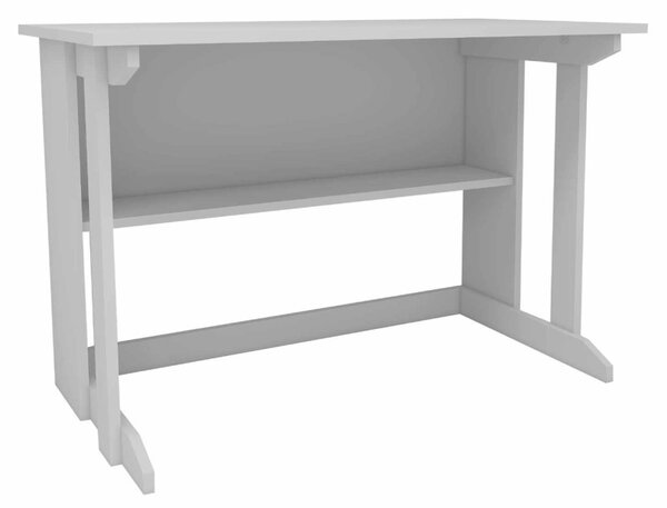 Pillar íróasztal, fehér, 100 cm