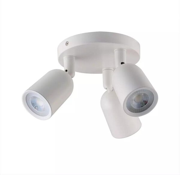 V-TAC mennyezeti/fali spotlámpa, 3db GU10 foglalattal - SKU 7982