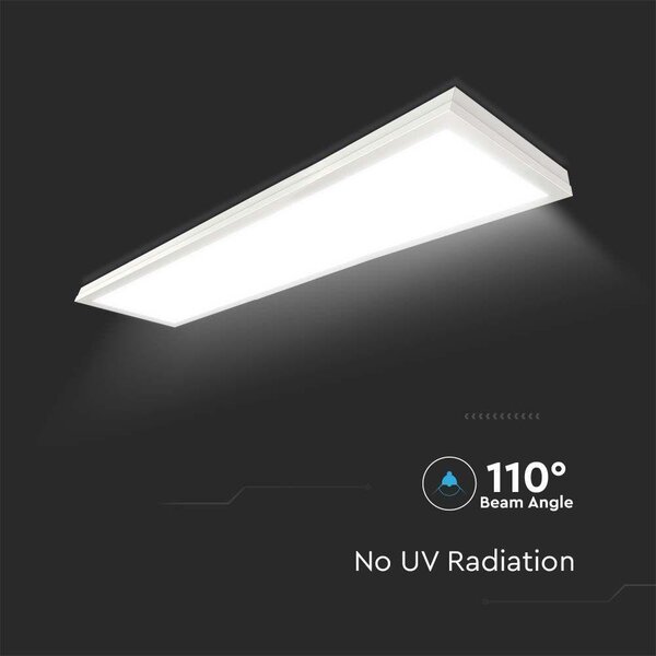 V-TAC 2in1 LED panel hideg fehér 40W 120 x 30cm, 110 Lm/W - SKU 216626