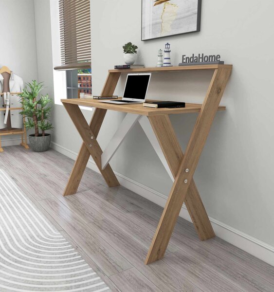 Íróasztal, atlanti fenyő, 90 cm