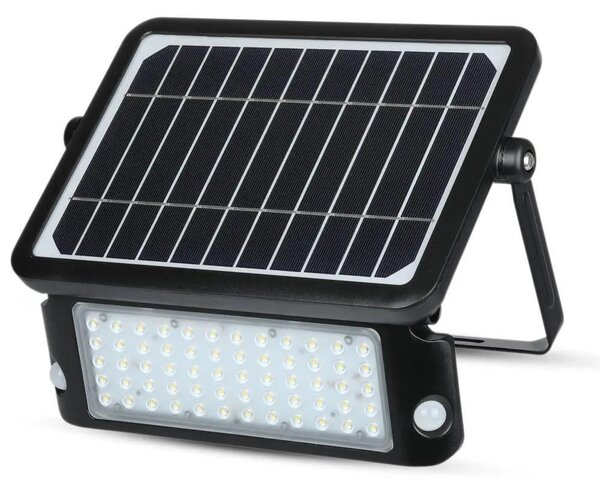 V-TAC napelemes mozgásérzékelős LED reflektor 10W természetes fehér 110 Lm/W - SKU 9869