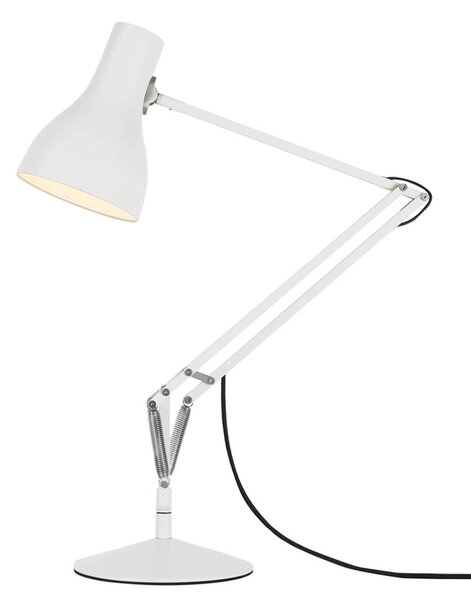Anglepoise Type 75 asztali lámpa alpesi fehér, Fehér / opál, Dolgozószoba / Iroda, Alumínium, Indusztriális dizájn
