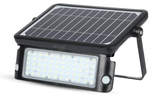 V-TAC napelemes mozgásérzékelős LED reflektor 10W természetes fehér 110 Lm/W - SKU 9869