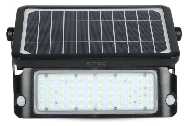 V-TAC napelemes mozgásérzékelős LED reflektor 10W természetes fehér 110 Lm/W - SKU 9869