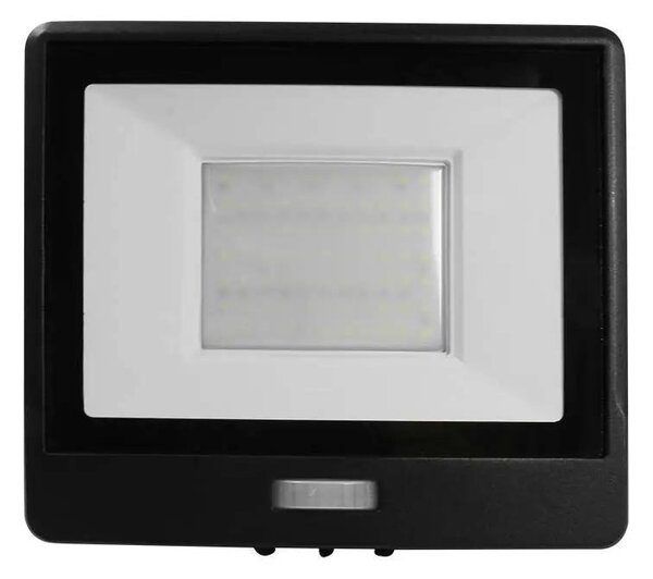 V-TAC beépített mozgásérzékelős LED reflektor 50W hideg fehér, fekete házzal - SKU 20291