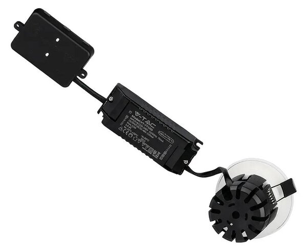V-TAC SMART tűzálló 10W spot lámpa, cserélhető fejjel, állítható színhőmérséklettel - SKU 1424