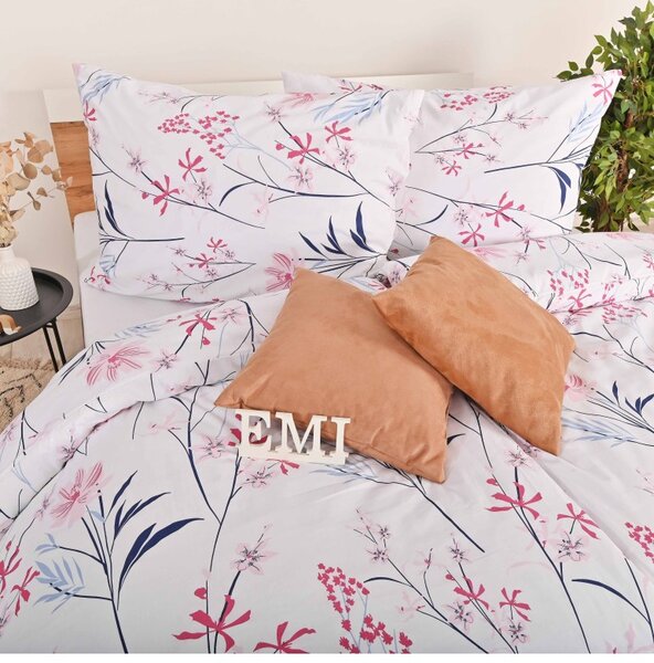 EMI Vena pamut ágyneműhuzat, A kibővített egyszemélyes ágy szett tartalma: 1x 140x220 + 1x 70x90