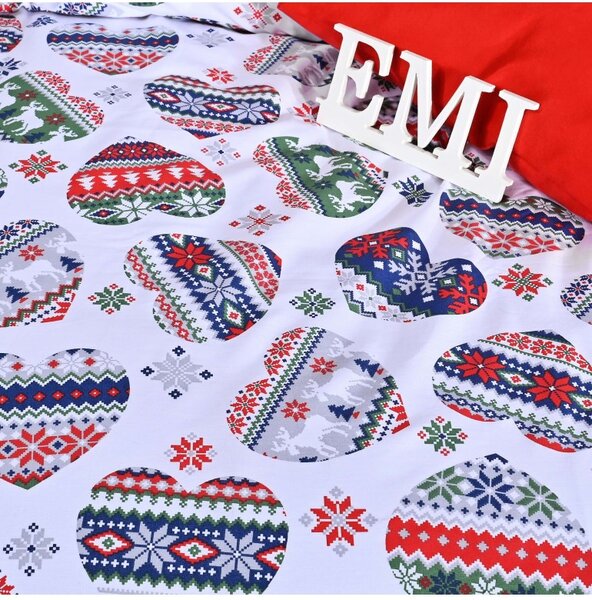 EMI Cold téli mintás ágyneműhuzat, A kibővített egyszemélyes ágy szett tartalma: 1x 140x220 + 1x 70x90