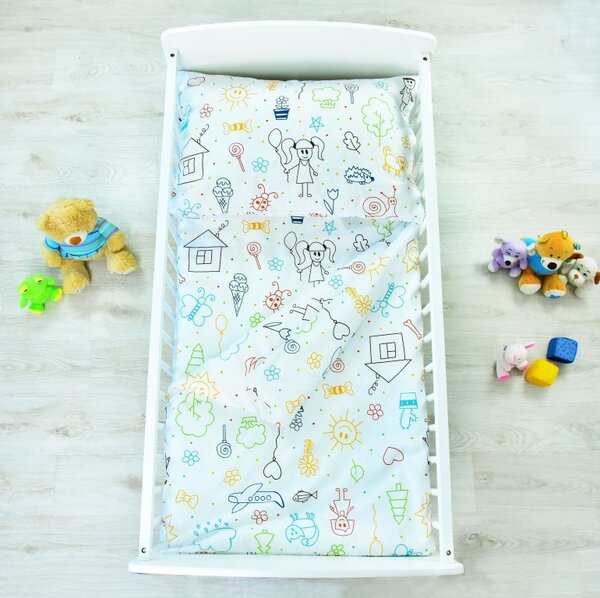 EMI Happy pamut gyerek ágyneműhuzat, Párna 45x65