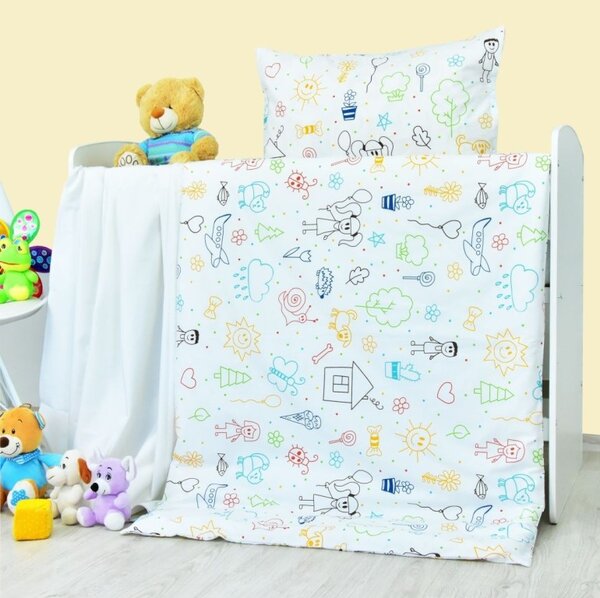 EMI Happy pamut gyerek ágyneműhuzat, Párna 45x65