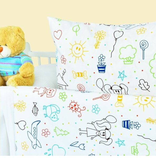 EMI Happy pamut gyerek ágyneműhuzat, Párna 45x65
