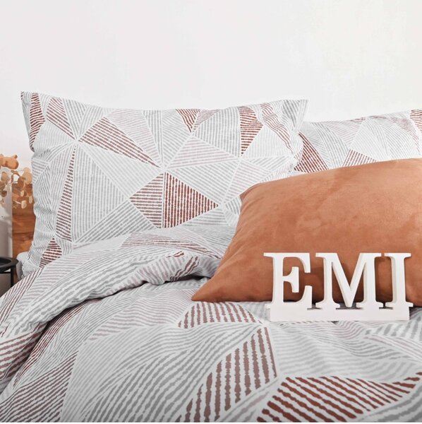EMI Megan pamut ágyneműhuzat, A standard egyszemélyes ágy szett tartalma: 1x 140x200 + 1x 70x90